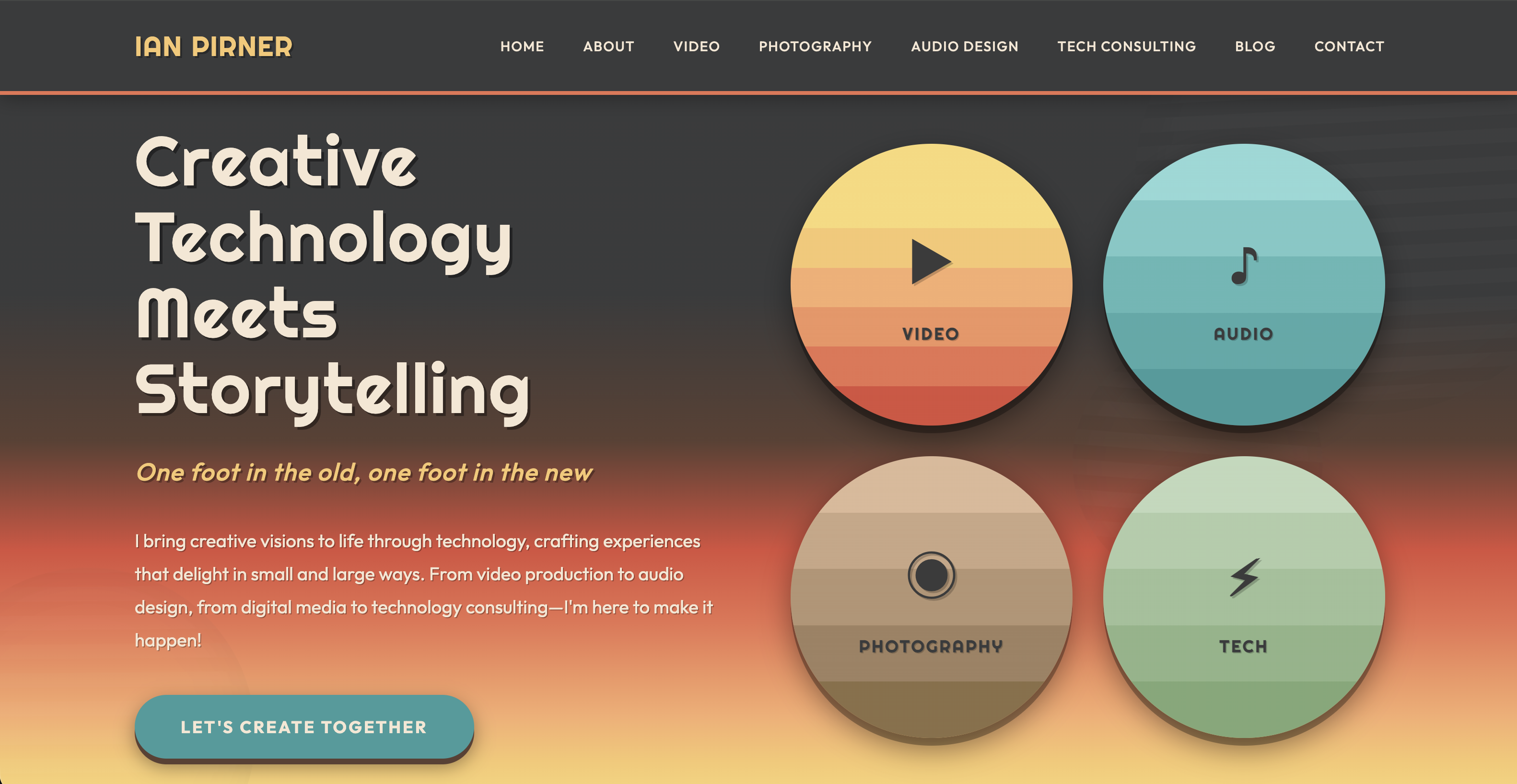 Ian Pirner musician website — bio, music, press and contact